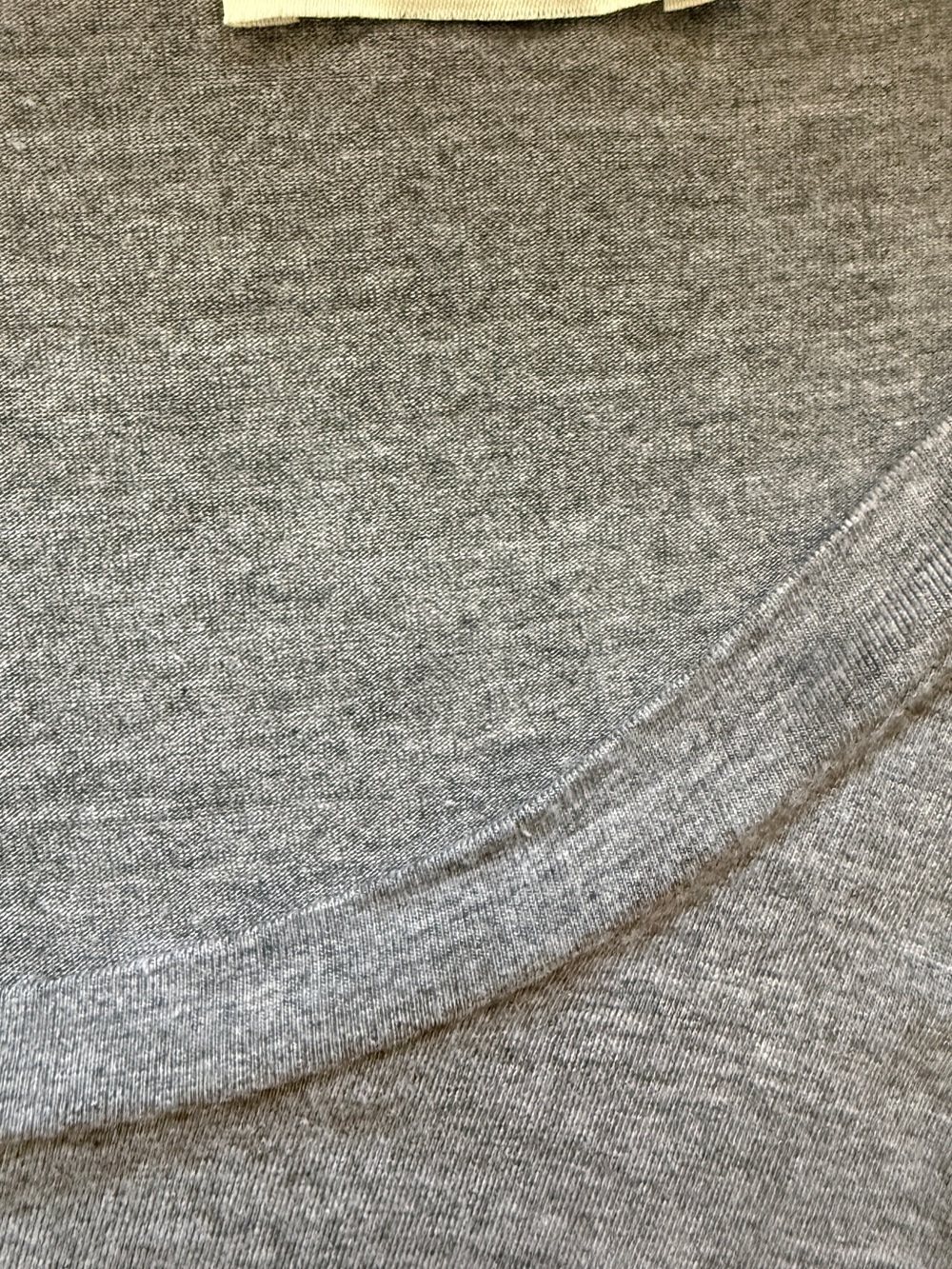 Women's Grey and Dusty Rose Colorblock Long Sleeve Top. #205 - Picture 4 of 5